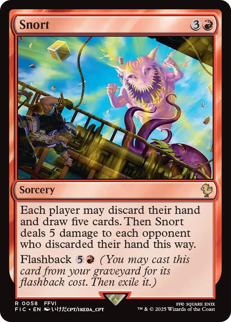 Snort (Surge Foil) [FINAL FANTASY Commander] | Exor Games Summserside