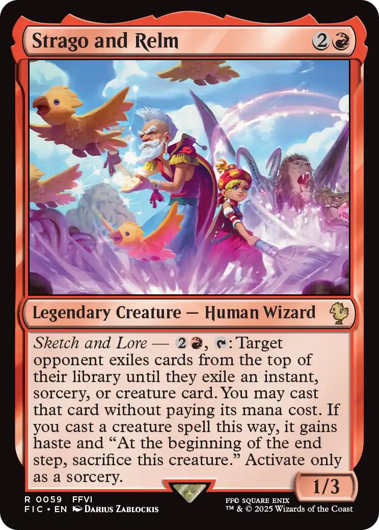 Strago and Relm (Surge Foil) [FINAL FANTASY Commander] | Exor Games Summserside