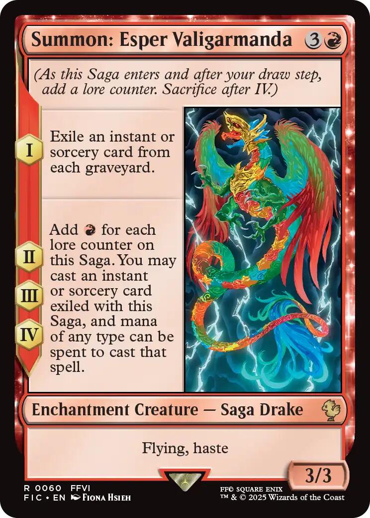 Summon: Esper Valigarmanda (Surge Foil) [FINAL FANTASY Commander] | Exor Games Summserside