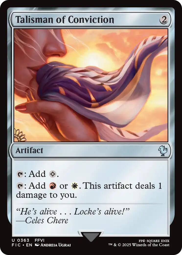 Talisman of Conviction (Surge Foil) [FINAL FANTASY Commander] | Exor Games Summserside