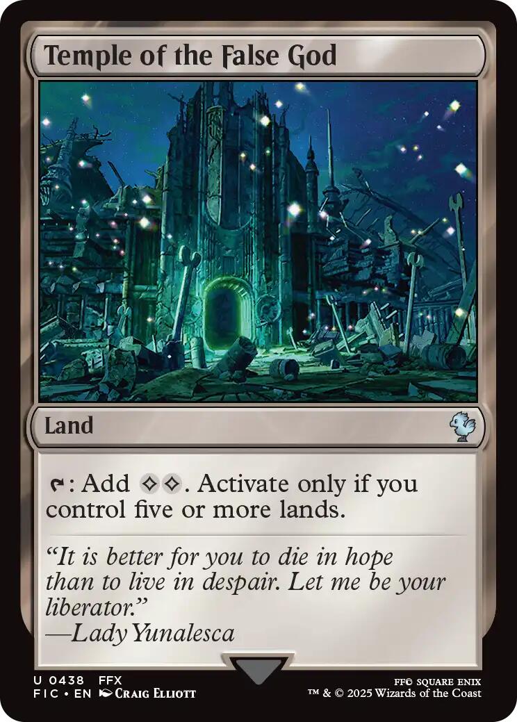 Temple of the False God (Surge Foil) [FINAL FANTASY Commander] | Exor Games Summserside