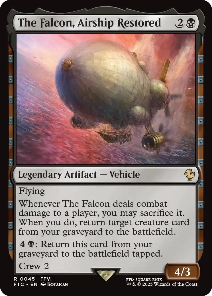 The Falcon, Airship Restored (Surge Foil) [FINAL FANTASY Commander] | Exor Games Summserside