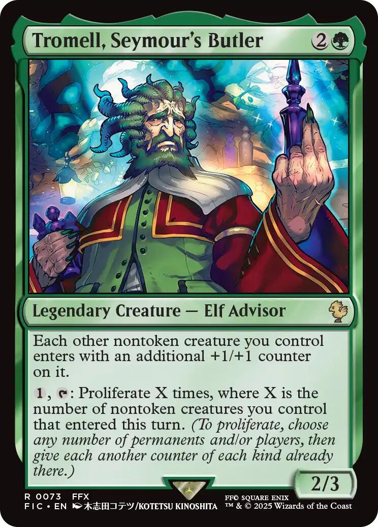 Tromell, Seymour's Butler (Surge Foil) [FINAL FANTASY Commander] | Exor Games Summserside