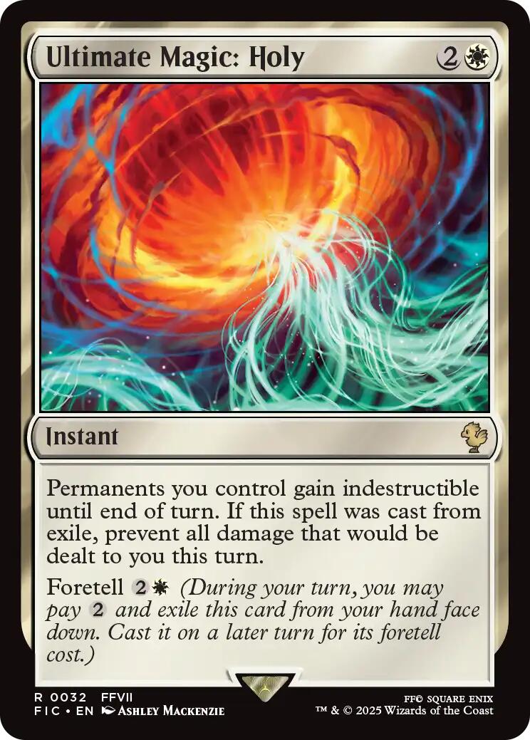 Ultimate Magic: Holy (Surge Foil) [FINAL FANTASY Commander] | Exor Games Summserside
