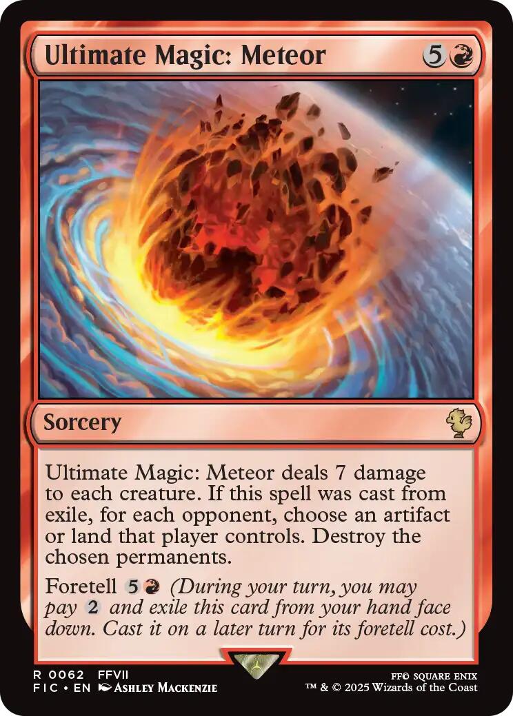 Ultimate Magic: Meteor (Surge Foil) [FINAL FANTASY Commander] | Exor Games Summserside