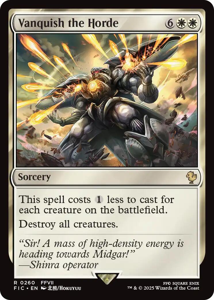 Vanquish the Horde (Surge Foil) [FINAL FANTASY Commander] | Exor Games Summserside