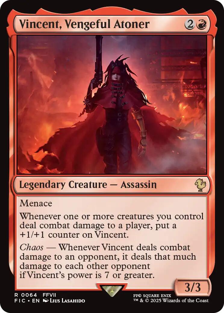 Vincent, Vengeful Atoner (Surge Foil) [FINAL FANTASY Commander] | Exor Games Summserside