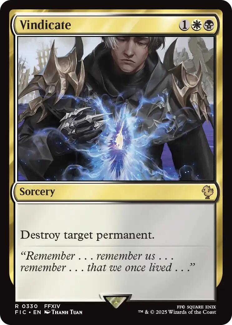 Vindicate (Surge Foil) [FINAL FANTASY Commander] | Exor Games Summserside