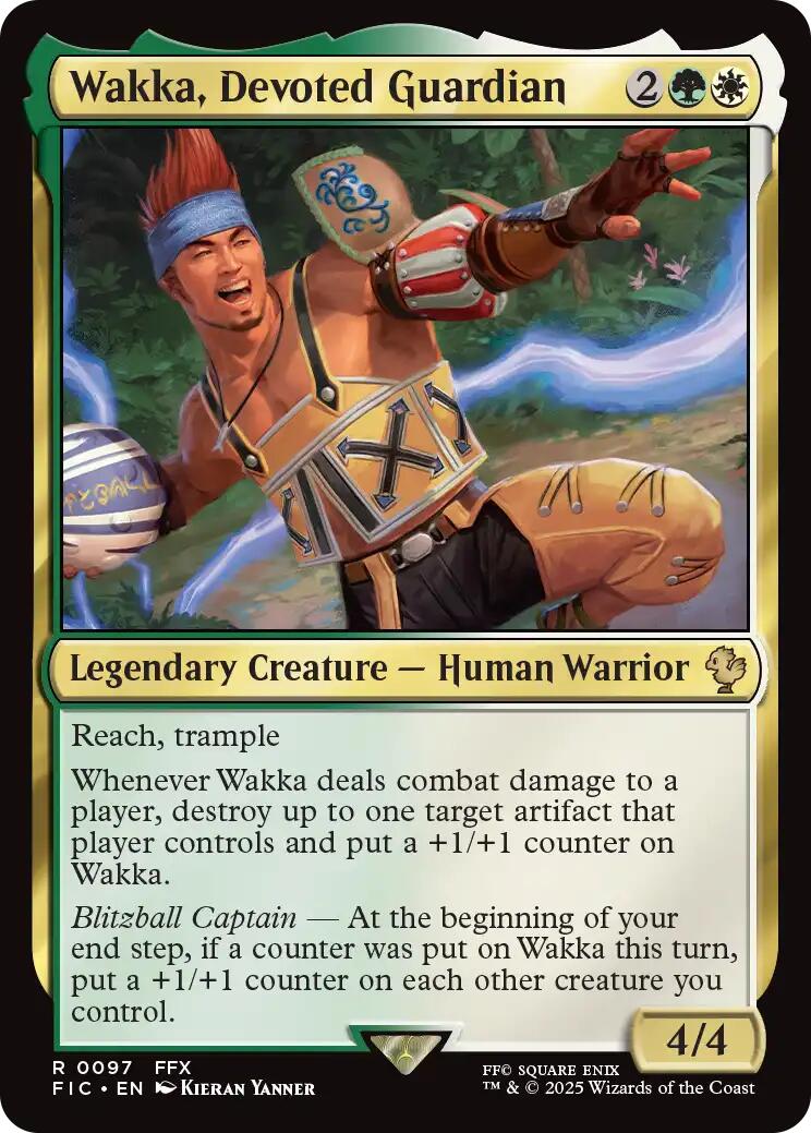 Wakka, Devoted Guardian (Surge Foil) [FINAL FANTASY Commander] | Exor Games Summserside