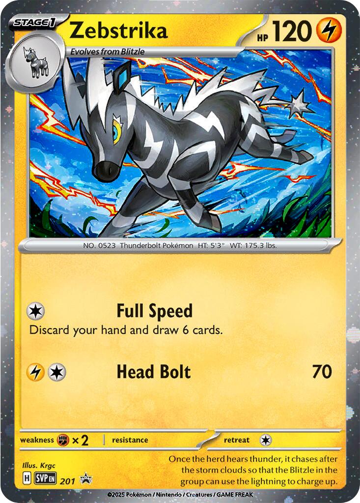 Zebstrika (201) (Cosmos Holo) [Scarlet & Violet: Black Star Promos] | Exor Games Summserside