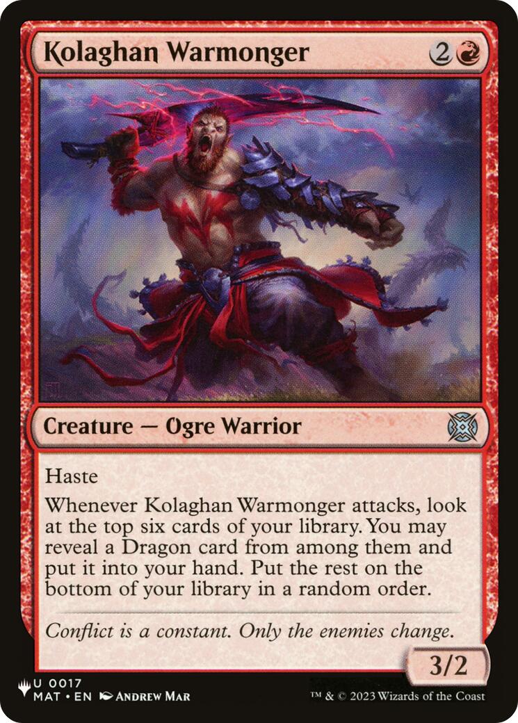 Kolaghan Warmonger [The List] | Exor Games Summserside