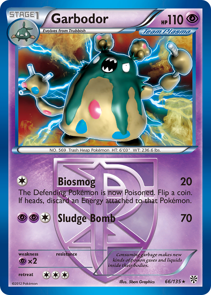 Garbodor (66/135) [Black & White: Plasma Storm] | Exor Games Summserside