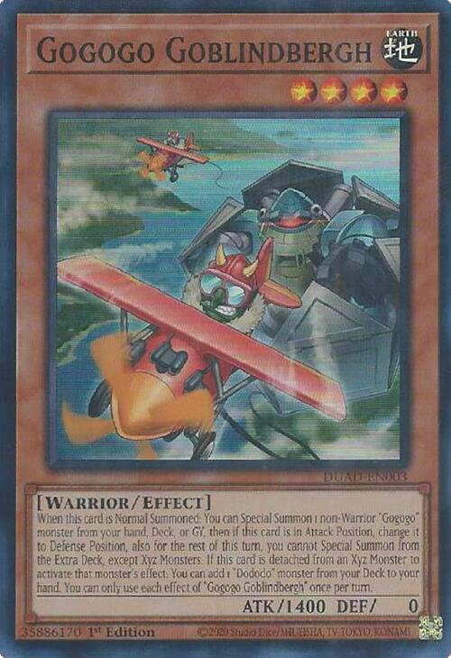 Gogogo Goblindbergh [DUAD-EN003] Super Rare | Exor Games Summserside