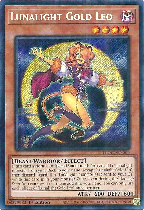 Lunalight Gold Leo [DUAD-EN005] Secret Rare | Exor Games Summserside
