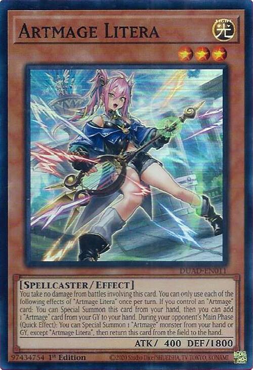Artmage Litera [DUAD-EN011] Super Rare | Exor Games Summserside