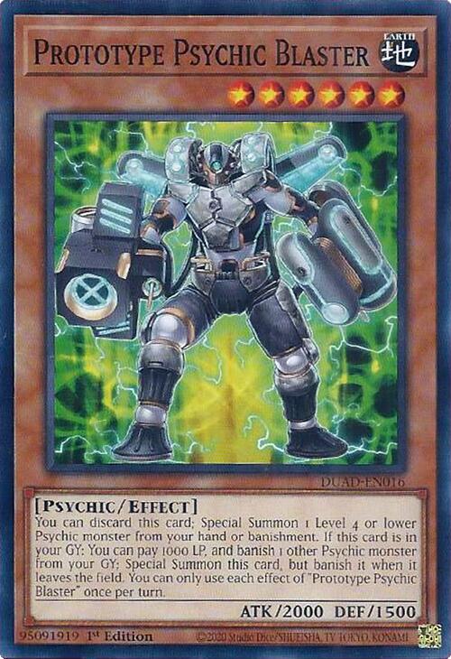 Prototype Psychic Blaster [DUAD-EN016] Common | Exor Games Summserside