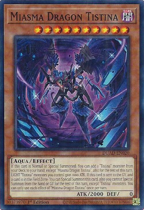 Miasma Dragon Tistina [DUAD-EN020] Common | Exor Games Summserside