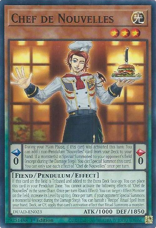 Chef de Nouvelles [DUAD-EN023] Common | Exor Games Summserside