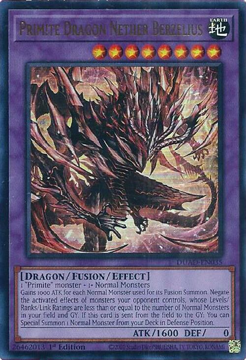 Primite Dragon Nether Berzelius [DUAD-EN035] Ultra Rare | Exor Games Summserside