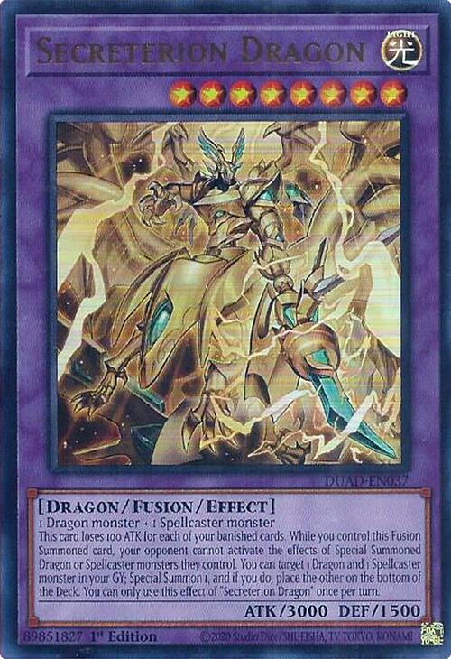Secreterion Dragon [DUAD-EN037] Ultra Rare | Exor Games Summserside