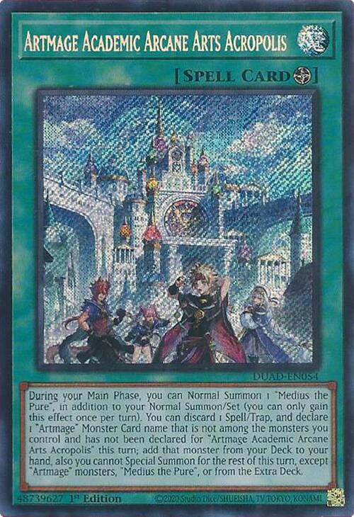 Artmage Academic Arcane Arts Acropolis [DUAD-EN054] Secret Rare | Exor Games Summserside