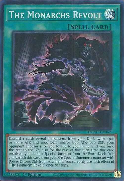 The Monarchs Revolt [DUAD-EN062] Super Rare | Exor Games Summserside