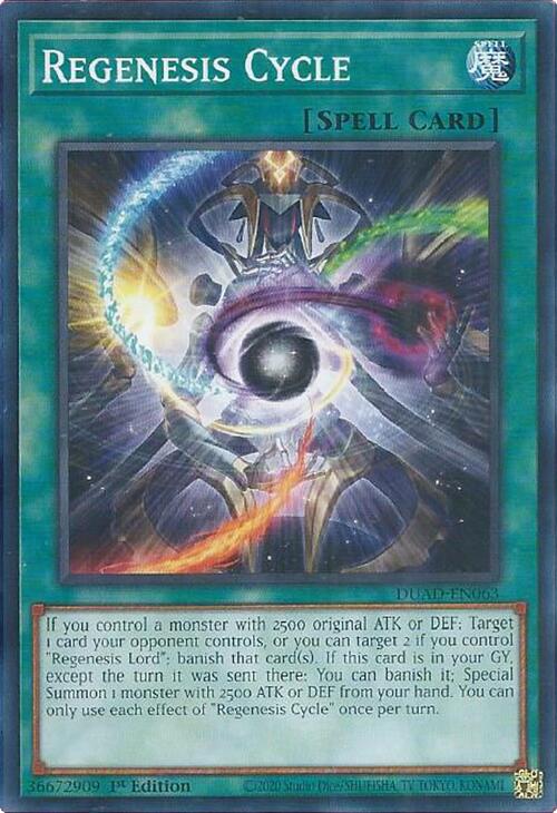 Regenesis Cycle [DUAD-EN063] Common | Exor Games Summserside