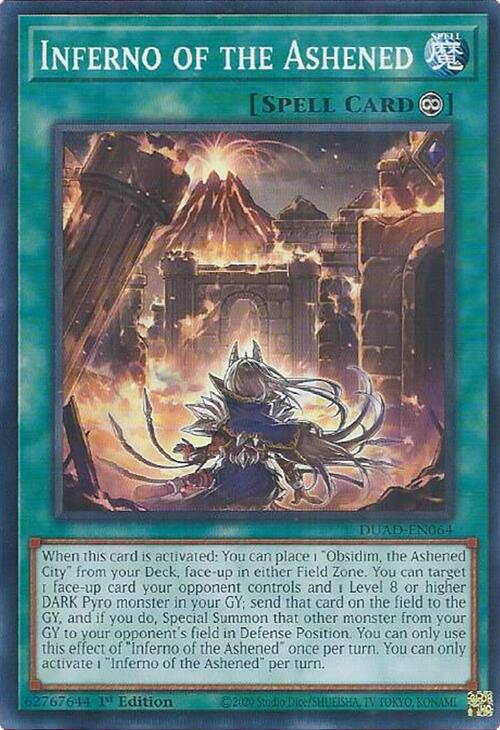 Inferno of the Ashened [DUAD-EN064] Common | Exor Games Summserside
