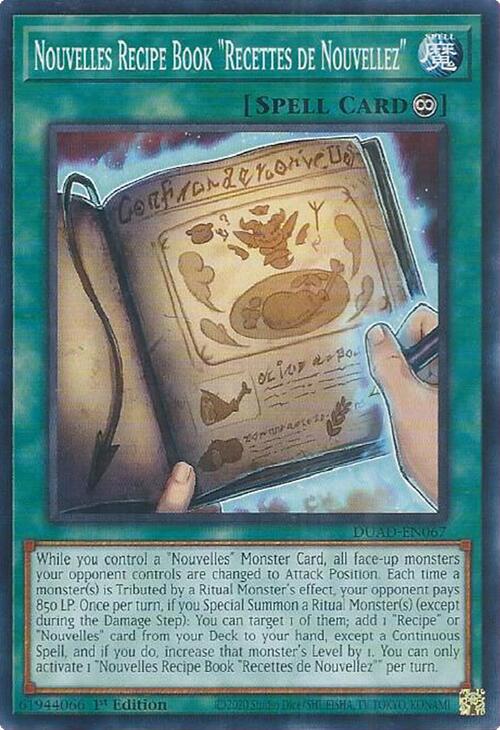 Nouvelles Recipe Book "Recettes de Nouvellez" [DUAD-EN067] Common | Exor Games Summserside