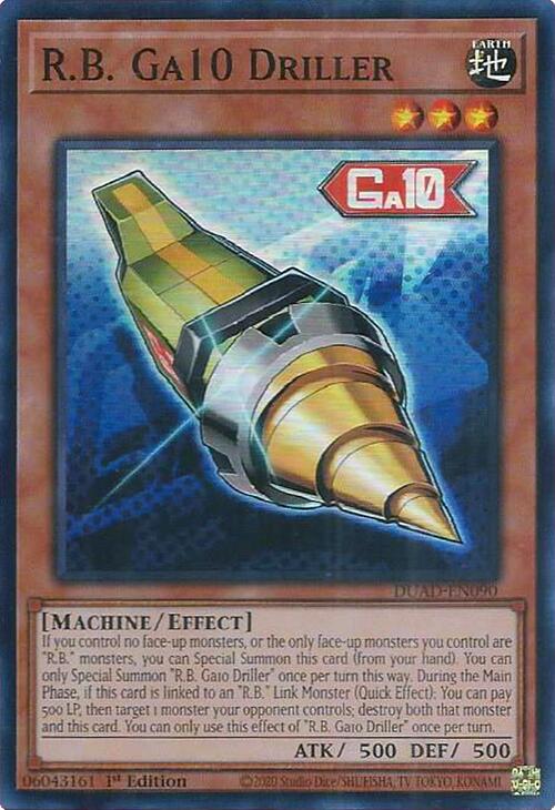 R.B. Ga10 Driller [DUAD-EN090] Super Rare | Exor Games Summserside