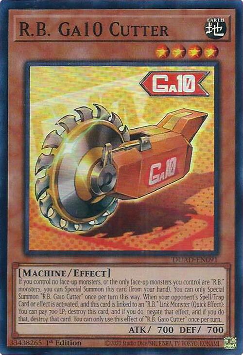 R.B. Ga10 Cutter [DUAD-EN091] Super Rare | Exor Games Summserside