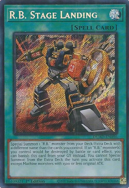 R.B. Stage Landing [DUAD-EN096] Secret Rare | Exor Games Summserside