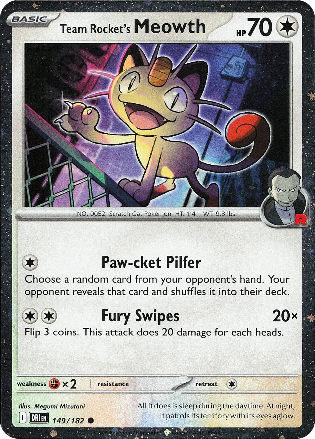 Team Rocket's Meowth (149/182) (Cosmos Holo) [Miscellaneous Cards] | Exor Games Summserside