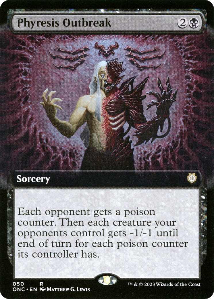 Phyresis Outbreak (Extended Art) [Phyrexia: All Will Be One Commander] | Exor Games Summserside