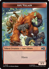 Copy (017) // Ape Villain (026) Double-Sided Token (Surge Foil) [Marvel Super Heroes Commander Tokens] | Exor Games Summserside