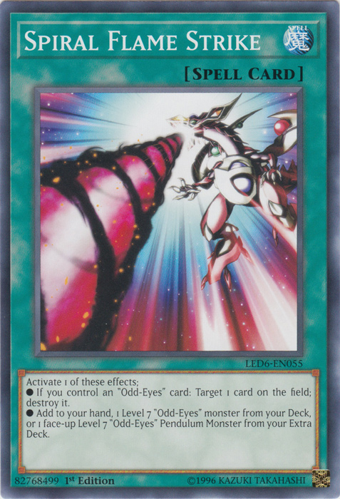 Spiral Flame Strike [LED6-EN055] Common | Exor Games Summserside