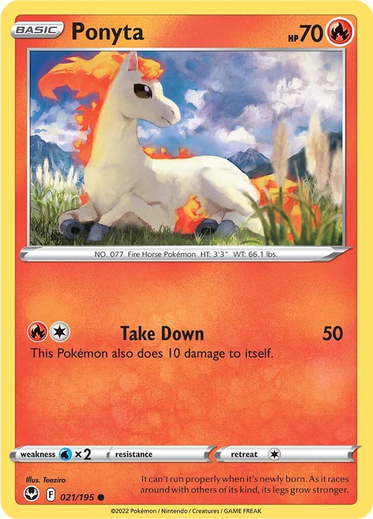Ponyta (021/195) [Sword & Shield: Silver Tempest] | Exor Games Summserside