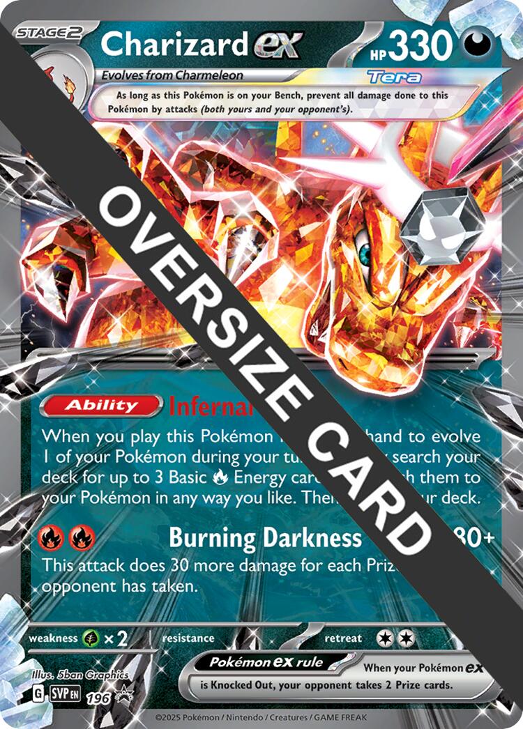 Charizard EX (196) (Jumbo Card) [Scarlet & Violet: Black Star Promos] | Exor Games Summserside