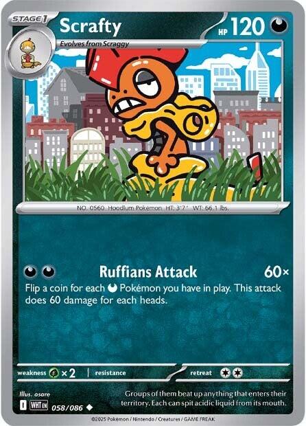 Scrafty (058/086) [Scarlet & Violet: White Flare] | Exor Games Summserside