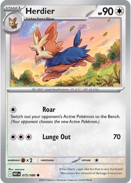 Herdier (075/086) [Scarlet & Violet: White Flare] | Exor Games Summserside