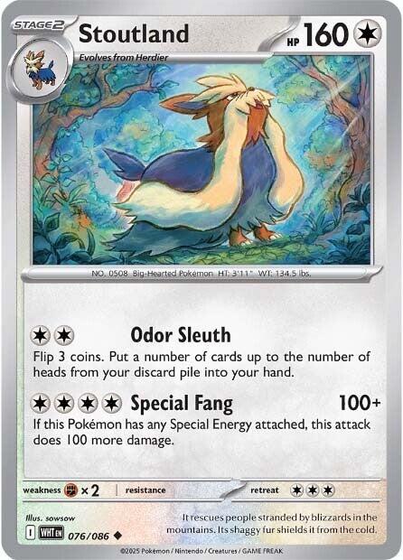 Stoutland (076/086) [Scarlet & Violet: White Flare] | Exor Games Summserside
