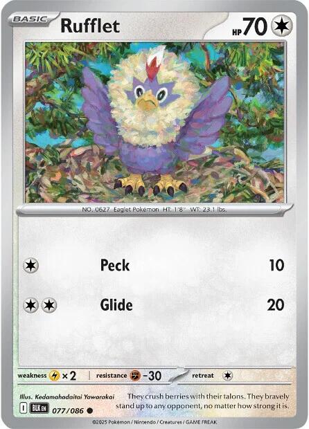 Rufflet (077/086) [Scarlet & Violet: Black Bolt] | Exor Games Summserside
