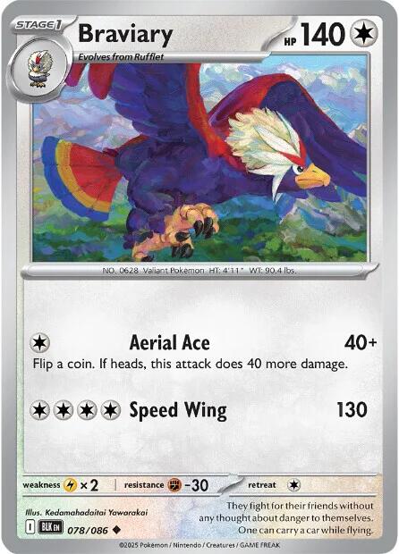 Braviary (078/086) [Scarlet & Violet: Black Bolt] | Exor Games Summserside