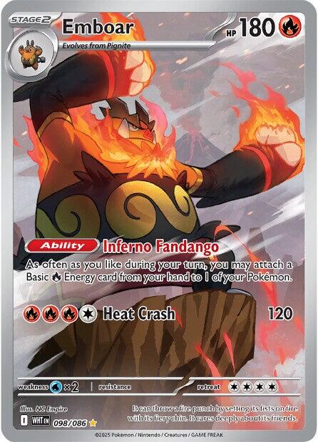 Emboar (098/086) [Scarlet & Violet: White Flare] | Exor Games Summserside