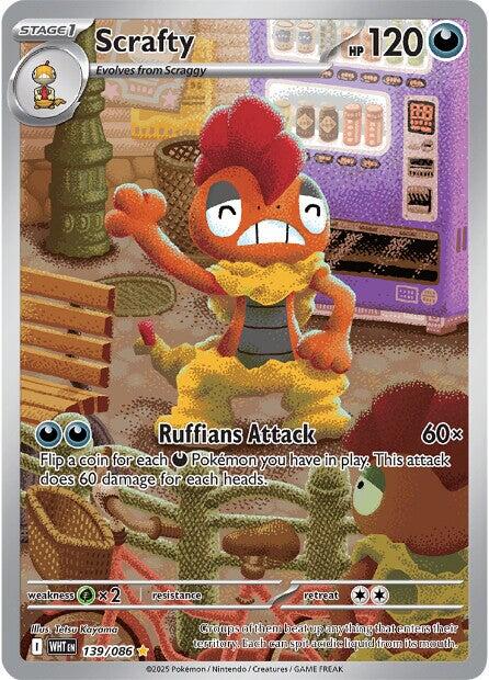 Scrafty (139/086) [Scarlet & Violet: White Flare] | Exor Games Summserside