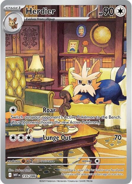 Herdier (155/086) [Scarlet & Violet: White Flare] | Exor Games Summserside