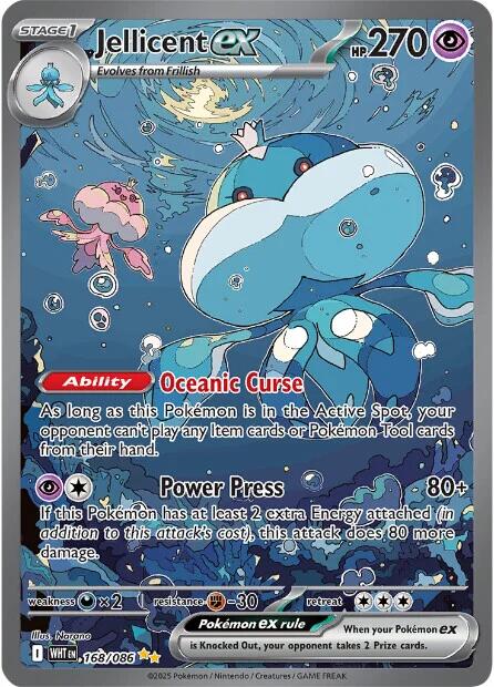 Jellicent ex (168/086) [Scarlet & Violet: White Flare] | Exor Games Summserside