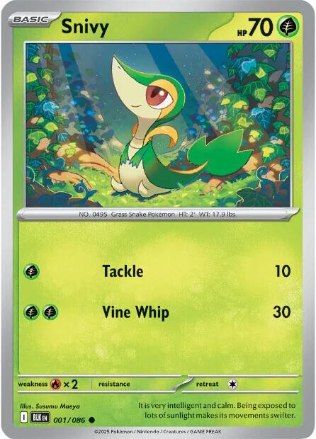 Snivy (001/086) [Scarlet & Violet: Black Bolt] | Exor Games Summserside
