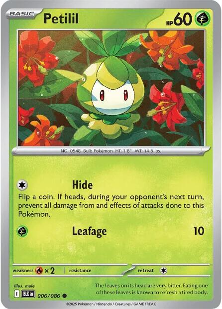 Petilil (006/086) [Scarlet & Violet: Black Bolt] | Exor Games Summserside