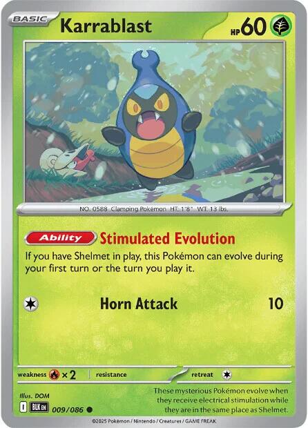 Karrablast (009/086) [Scarlet & Violet: Black Bolt] | Exor Games Summserside